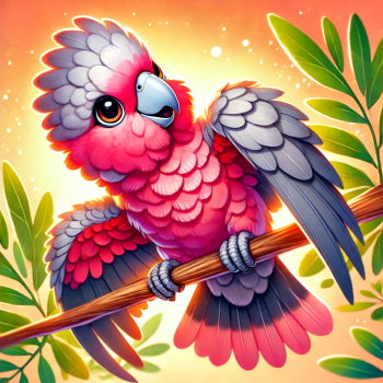 happy Galah who has the right diet